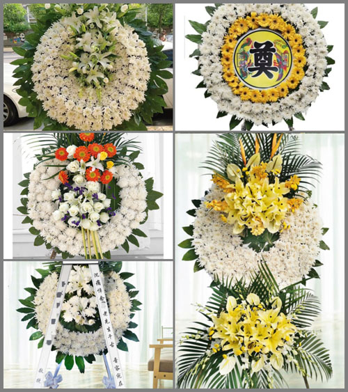 四川成都崇州市道明镇双杨村花圈速递